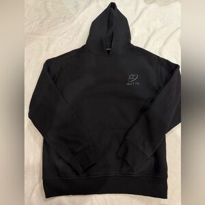 white fox rhinestone hoodie